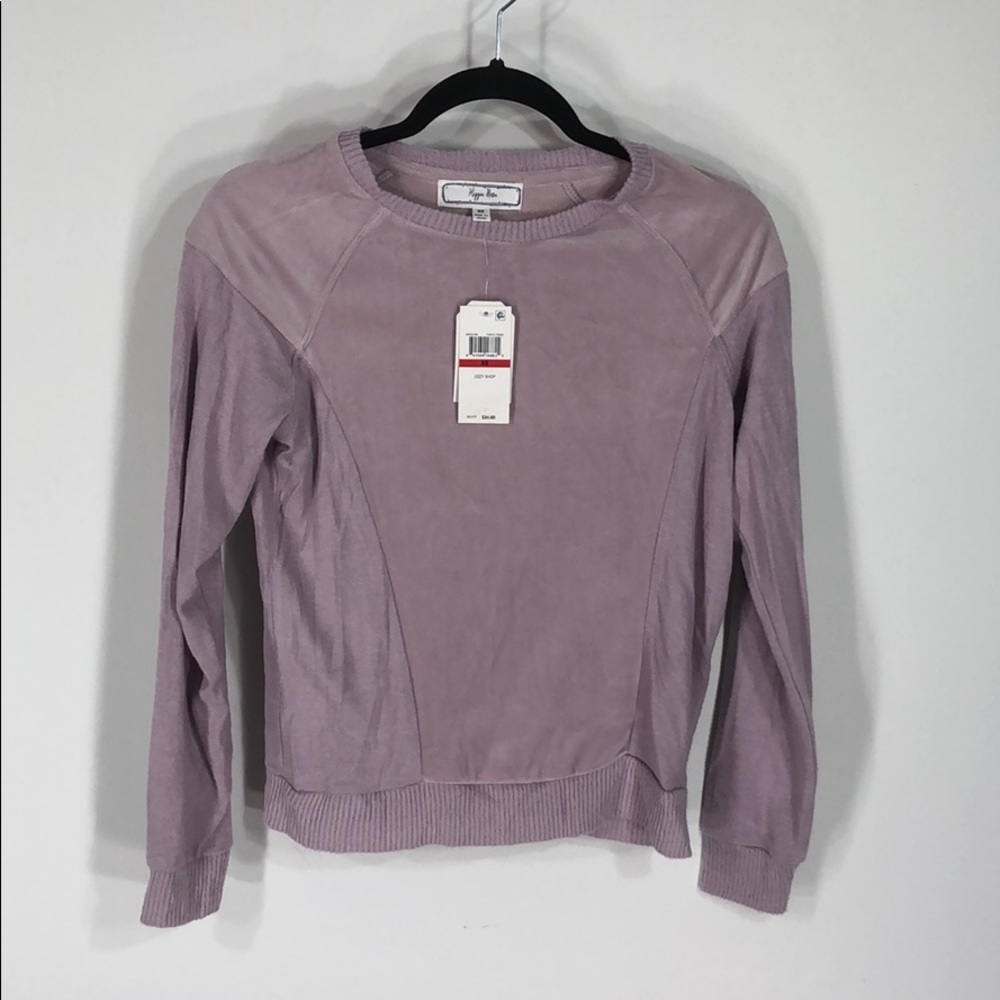 Soft light purple comfortable sweater.